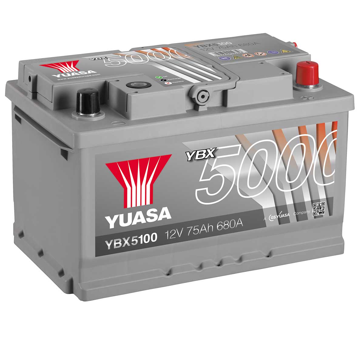 Yuasa YBX5100 Silver 12V Car Battery, Free Delivery MDS Battery